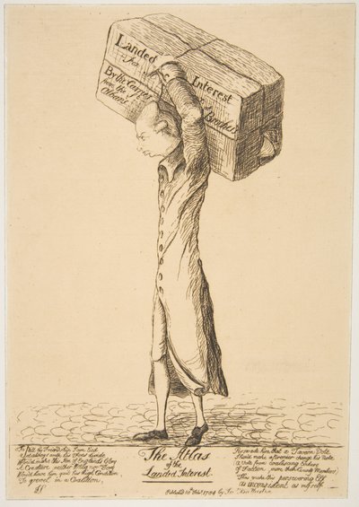 The Atlas of the Landed Interest, 18. februar 1784. av James Sayers