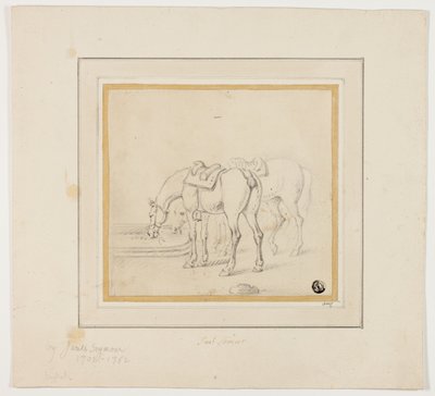 To hester som drikker av James Seymour