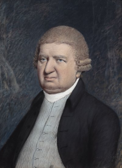 Dr Erasmus Darwin, før 1803 (pastell på grått papir) av James Sharples