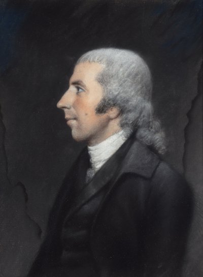 Rev. Jedidiah Morse (pastell på grått papir) av James Sharples