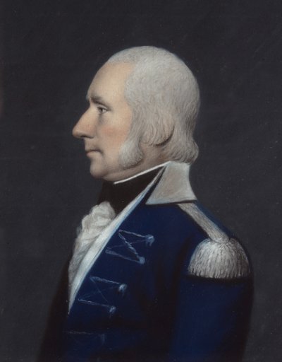 Sir G. Dunbar (pastell på grått papir) av James Sharples