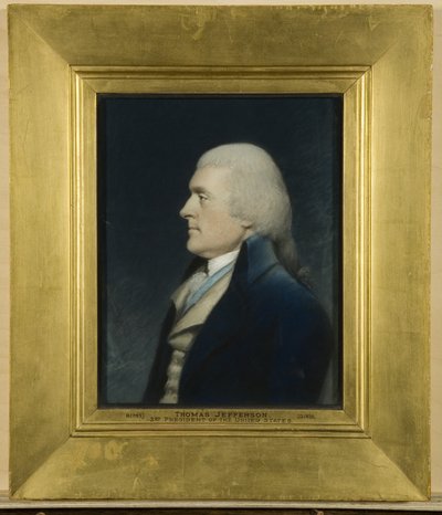 Thomas Jefferson, ca. 1797 (pastell på grått papir) av James Sharples