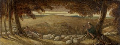 Kveldsbeite, ca.1860-70 av James Smetham