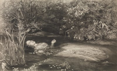 Ophelia Shakespeare, Hamlet, 4. akt, scene 7, 1. mars 1866. av James Stephenson