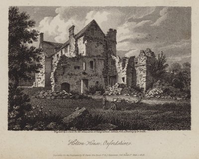 Holton House, Oxfordshire (gravering) av James Storer