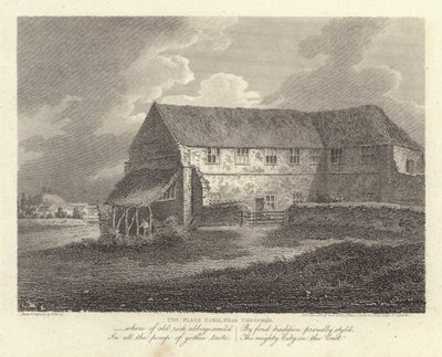 Robert Bloomfield, poet: The Place Farm, nær Thetford (gravering) av James Storer