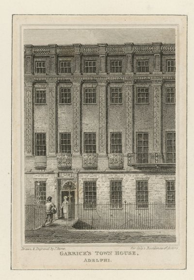 Byhuset til skuespilleren David Garrick av James Storer