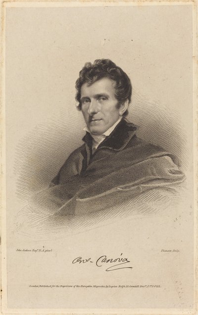 Antonio Canova av James Thomson possibly after John Jackson