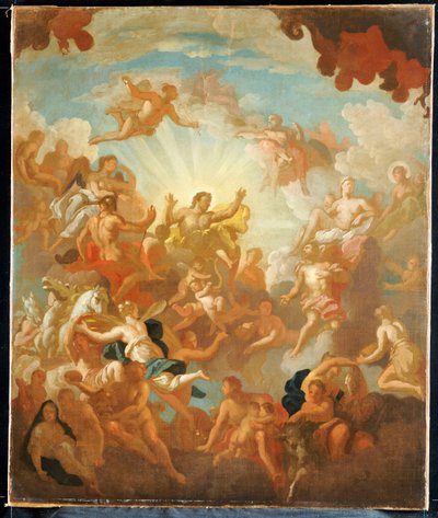 Prometheus stjeler ild fra gudene av James Thornhill