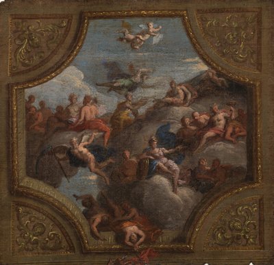 Skisse for en takdekorasjon, 1700 av James Thornhill