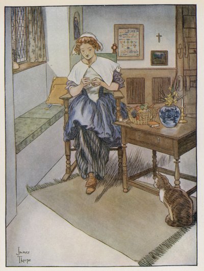 Illustrasjon for The Compleat Angler av Izaak Walton av James Thorpe