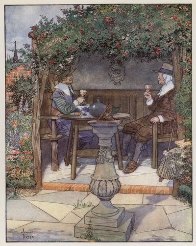 Illustrasjon for The Compleat Angler av Izaak Walton av James Thorpe