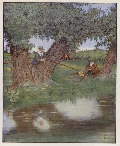 Illustrasjon for The Compleat Angler av Izaak Walton av James Thorpe