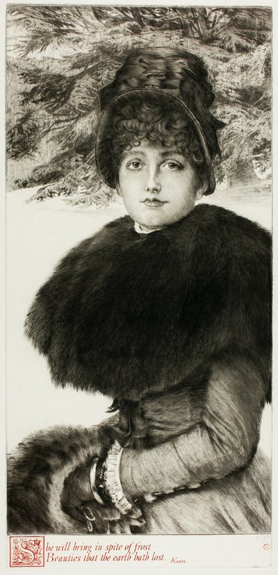 En tur i snøen av James Tissot