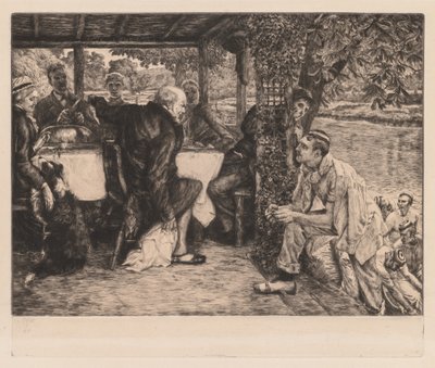 The Prodigal Son: The Fatted Calf av James Tissot