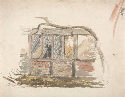 En hyttevegg og et vindu av James Ward