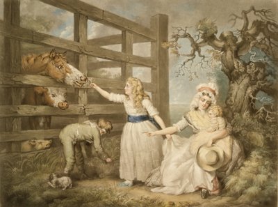 Compassionate Children, gravert av William Ward (1766-1826) 1793 av James Ward