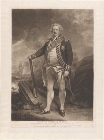 Portrett av Adam Duncan Høyre ærede Adam Duncan (tittel på objekt) av James Ward