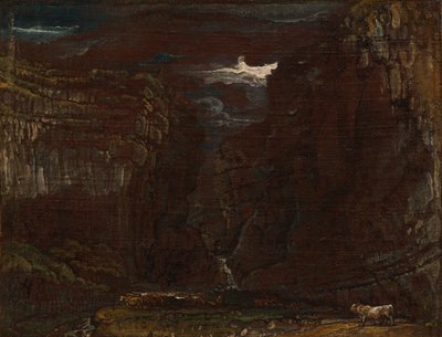 Skisse for 'Gordale Scar' av James Ward