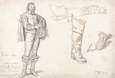 Studier etter Anthony van Dycks portrett av Arthur Goodwin av James Ward