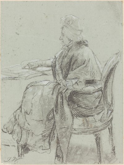 Studie av en eldre kvinne for "Ulydighet oppdaget" av James Ward