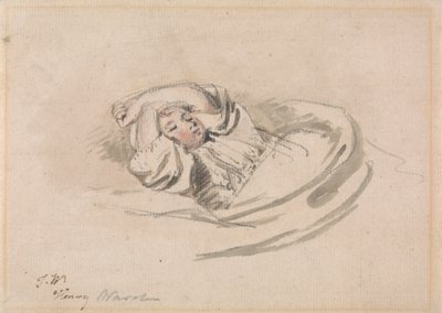 Kunstnerens sønn, Henry, sover av James Ward