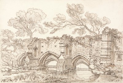 The Old Double Bridge, Bury St. Edmunds av James Ward