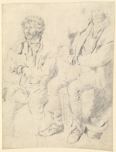 To studier av en sittende mann av James Ward