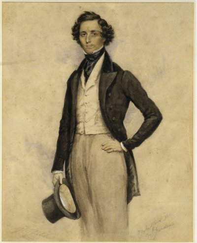 Portrett av Felix Mendelssohn Bartholdy (Hamburg av James Warren Childe