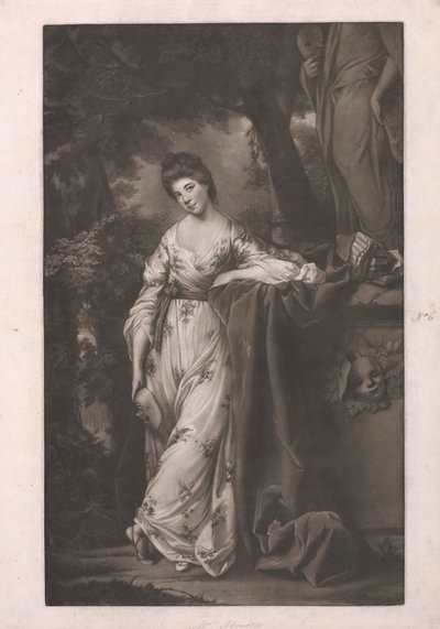 Mrs. Abington som 'the Comic Muse' av James Watson