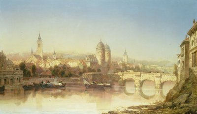 En utsikt over Heidelberg, 1873 av James Webb