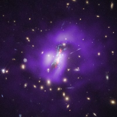 Phoenix-klyngen (Hubble, Chandra, VLA) av James Webb Space Telescope (NASA)