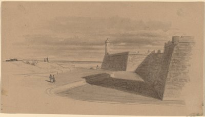Moat ved Fort Marion, Florida av James Wells Champney