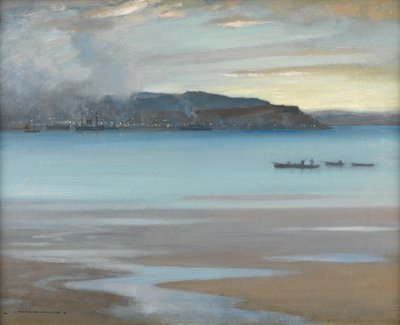 Rhu Bay (olje på lerret) av James Whitelaw Hamilton
