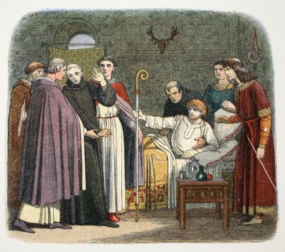 Anselm ble gjort til erkebiskop av Canterbury av William II, 1093 1864 av James William Edmund Doyle