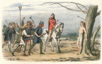 Edmund, konge av East Anglia, drept av danskene, 9. århundre 1864 av James William Edmund Doyle