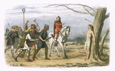 Edmund, konge av East Anglia, drept av danskene av James William Edmund Doyle