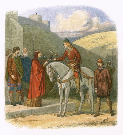 Edward myrdet på Corfe av James William Edmund Doyle