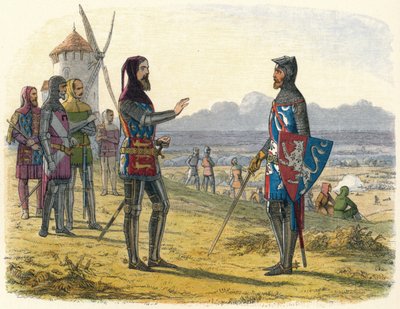 Edward nekter hjelp til sønnen i Crecy, 1346 1864 av James William Edmund Doyle