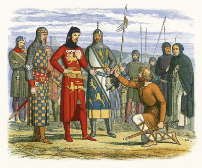 Gavestons hode vist til jarlen av Lancaster av James William Edmund Doyle