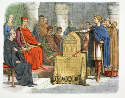 Harold II sverger troskap til hertug Vilhelm av Normandie, 1064 1864 av James William Edmund Doyle