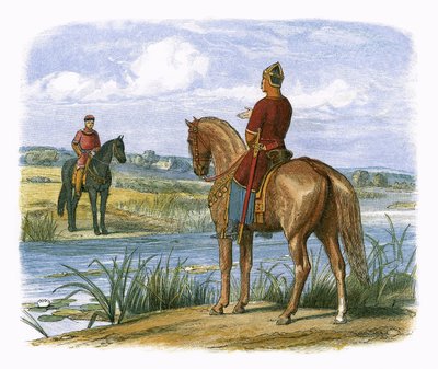 Henry og Stephen konfererer over Themsen av James William Edmund Doyle