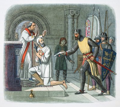 Hubert de Burgh hentet fra helligdommen i Boisars, Frankrike, 1232 1864 av James William Edmund Doyle