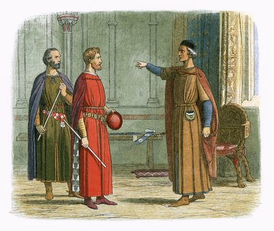 Kong Edward I truer herremarskalken av James William Edmund Doyle