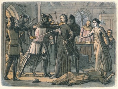 Mortimer beslaglagt av kongen, 1325 1864 av James William Edmund Doyle
