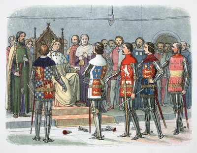 Adelsmenn før kong Richard II, Westminster, 1387 1864. av James William Edmund Doyle