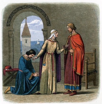 Etter råd fra sin mor, Eleanor av Aquitaine, kong Richard I av James William Edmund Doyle