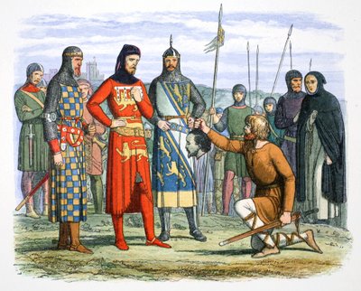 Piers Gavestons hode vist til jarlen av Lancaster, 1312 1864. av James William Edmund Doyle