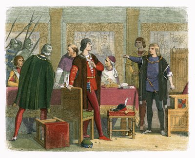 Richard beordrer arrestasjonen av Hastings av James William Edmund Doyle