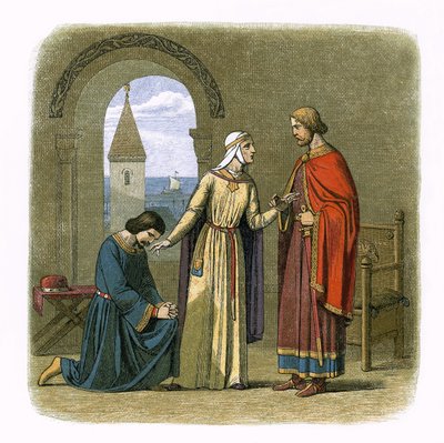 Richard benåder broren John av James William Edmund Doyle